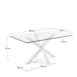 Clearance Esszimmertisch Lowell Glastische