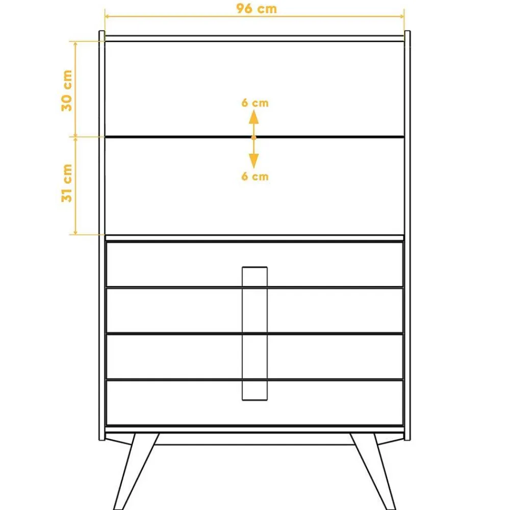 Clearance Esszimmervitrine Carilla Stauraumvitrinen|Highboards