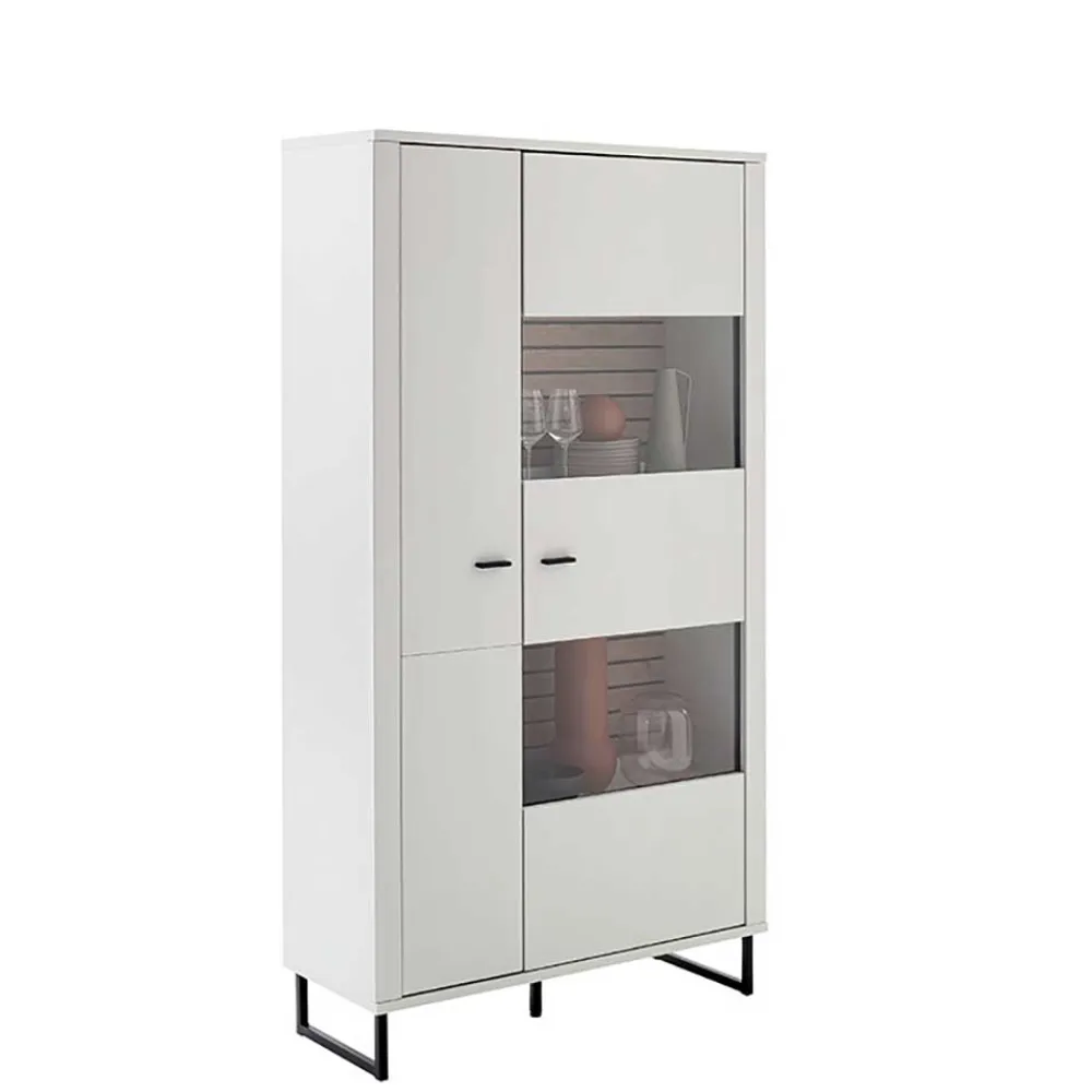 Clearance Esszimmervitrinenschrank Polar Stauraumvitrinen