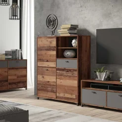 Online Factory Highboard Garganon Wohnzimmervitrinen