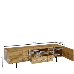 Fernseh Unterschrank Petrol*Pharao24 New