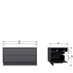 Fernseh Unterschrank Vreino*Pharao24 New