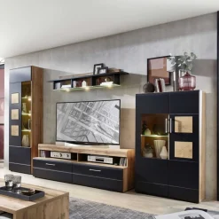 Fernseher Schrankwand Beldar*Pharao24 Outlet