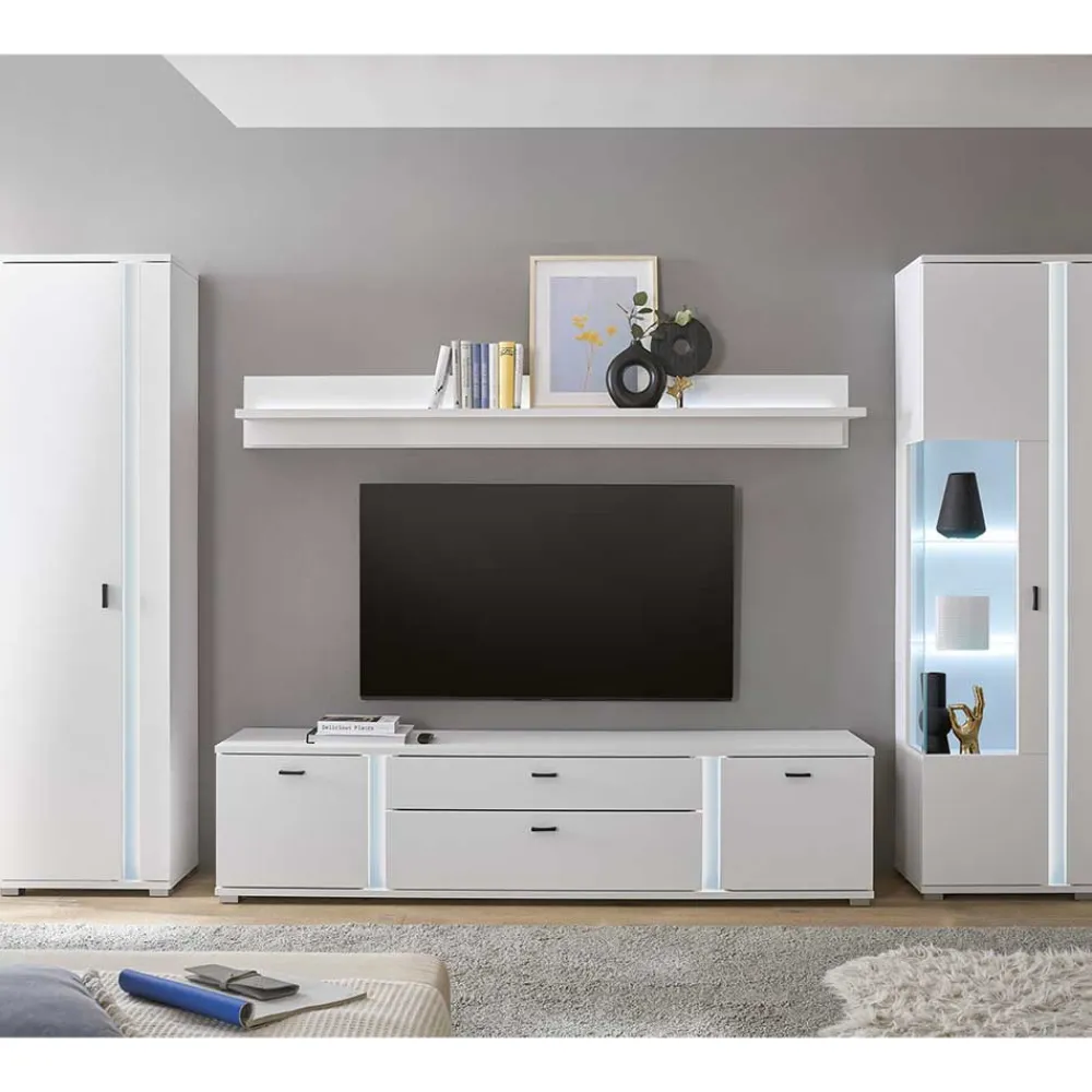 Sale Fernseher Schrankwand Constantin Wohnwand 300 Cm|Moderne Wohnwände