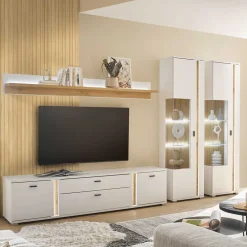 Sale Fernseher Schrankwand Luzillo Wohnwand 300 Cm|Moderne Wohnwände