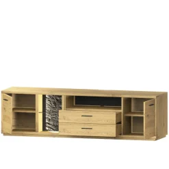 Discount Fernseher Schrankwand Ostoro Wohnwand 250 Cm|Moderne Wohnwände