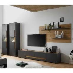 Outlet Fernseher Schrankwand Uzniana Moderne Wohnwände