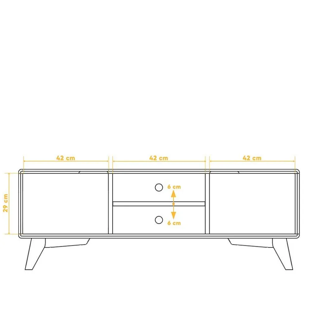 Outlet Fernsehertisch Triancova Massivholz Tv Möbel|Fernsehkommoden