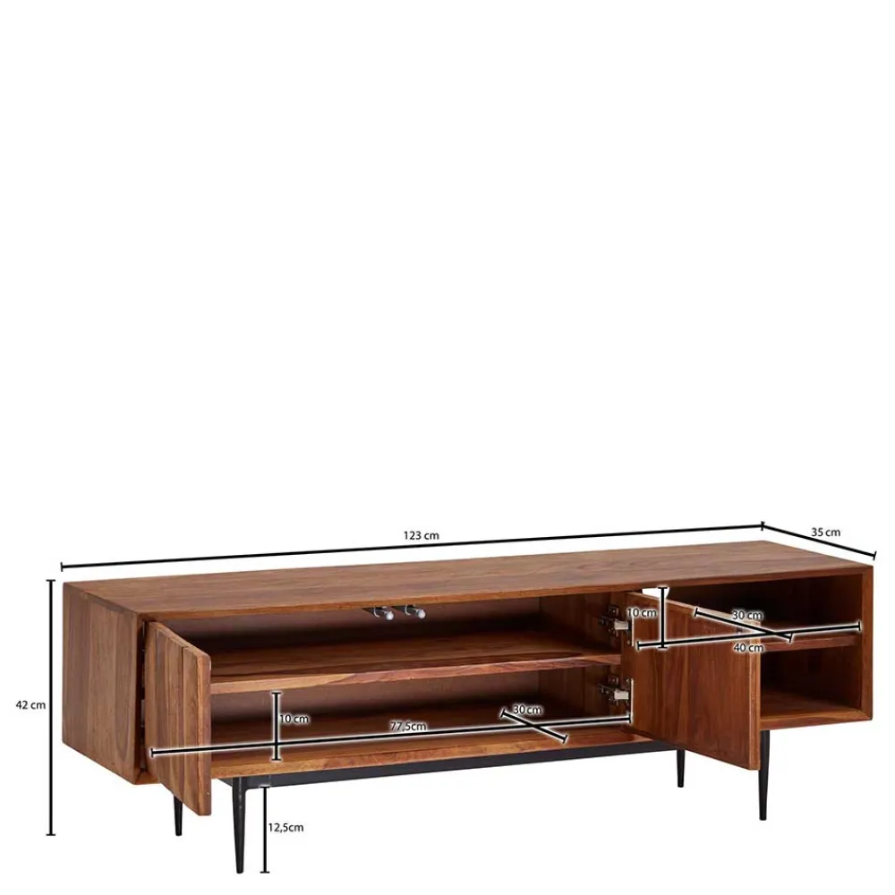 Fernsehunterschrank Ulma Massivholz Tv Möbel|Fernsehkommoden