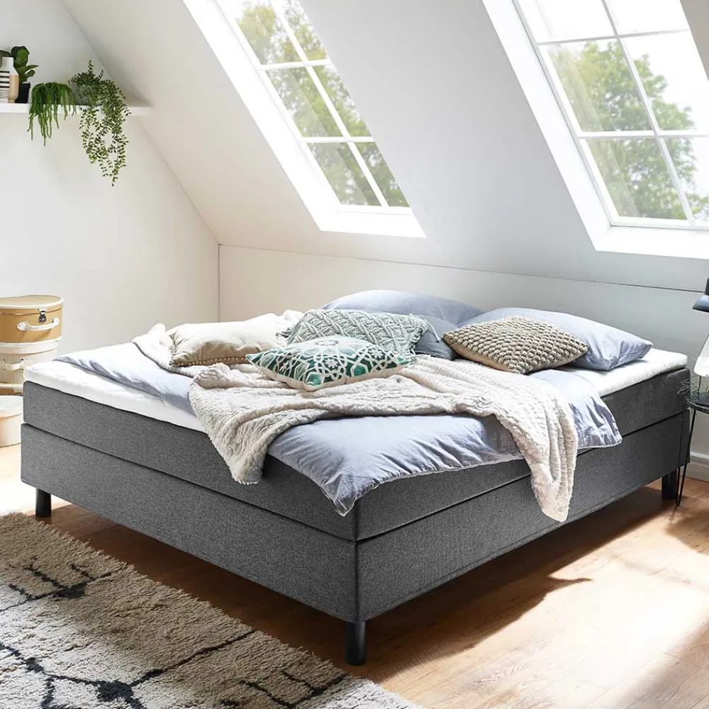 Flaches Boxspringbett Helina*Pharao24