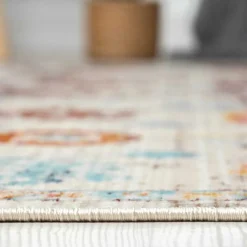 Floraler Kurzflor Teppich Zeremonia*Pharao24 Hot