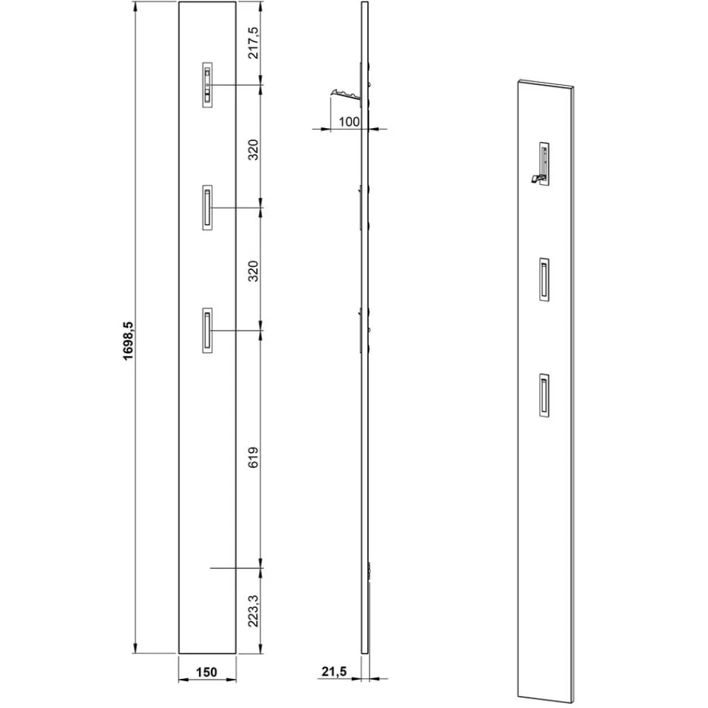 Clearance Flur Möbel Doinas Garderobensets