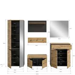 Flurmöbel Set Alexandro*Pharao24 New