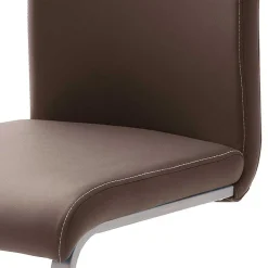 Clearance Freischwinger Servi Lederstühle|Freischwinger