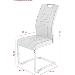 Freischwingerstühle Patasano Lederstühle|Freischwinger