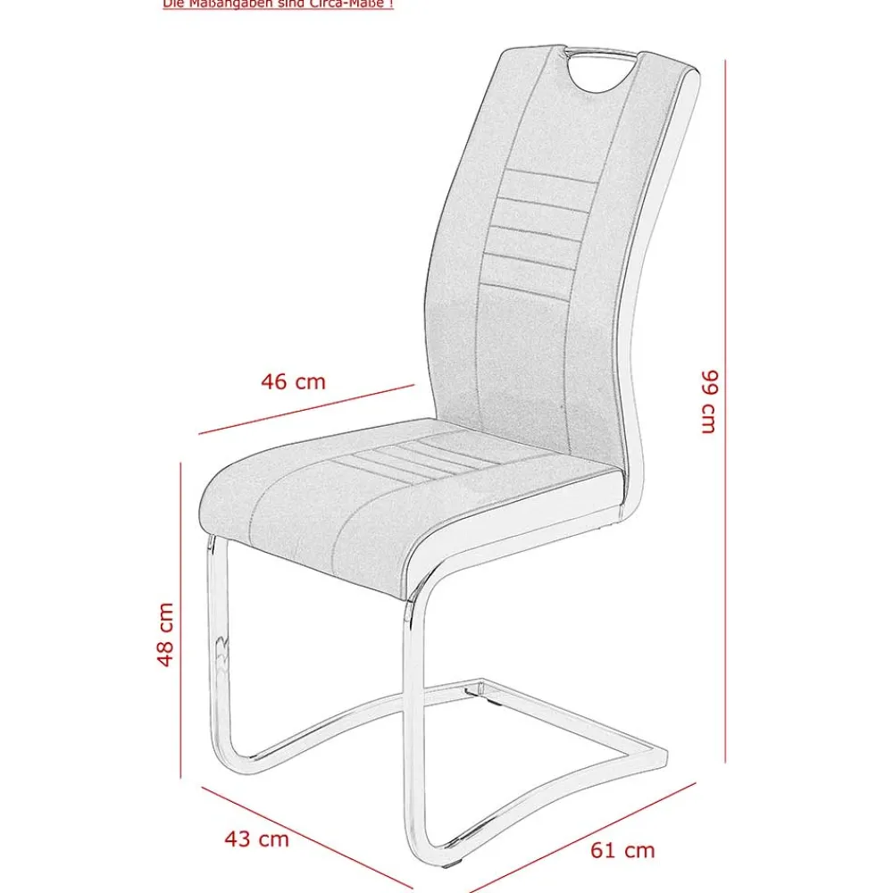 Freischwingerstühle Patasano Lederstühle|Freischwinger