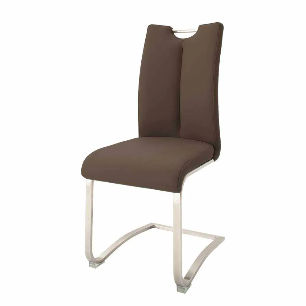 Sale Freischwingerstuhl Mallavi Lederstühle|Freischwinger