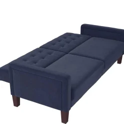 Hot Funktions Sofa Blau Ellos 3 Sitzer Sofa|Schlafsofas