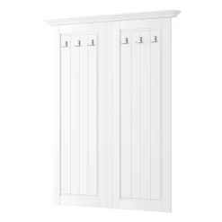 Clearance Garderobe Massivholz Kiefer weiss Vomano Garderoben Paneele|Wandgarderoben