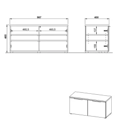 Garderoben Sitzbank Saladino*Pharao24