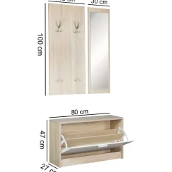 Hot Garderobenkombination Keedan Garderobensets