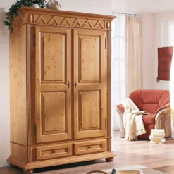 New Garderobenschrank Estetica Massivholzmöbel|Dielenschränke