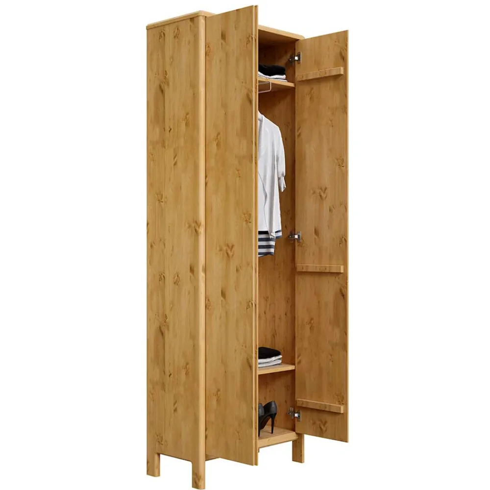 Garderobenschrank Lemcon Massivholz Schränke|Dielenschränke