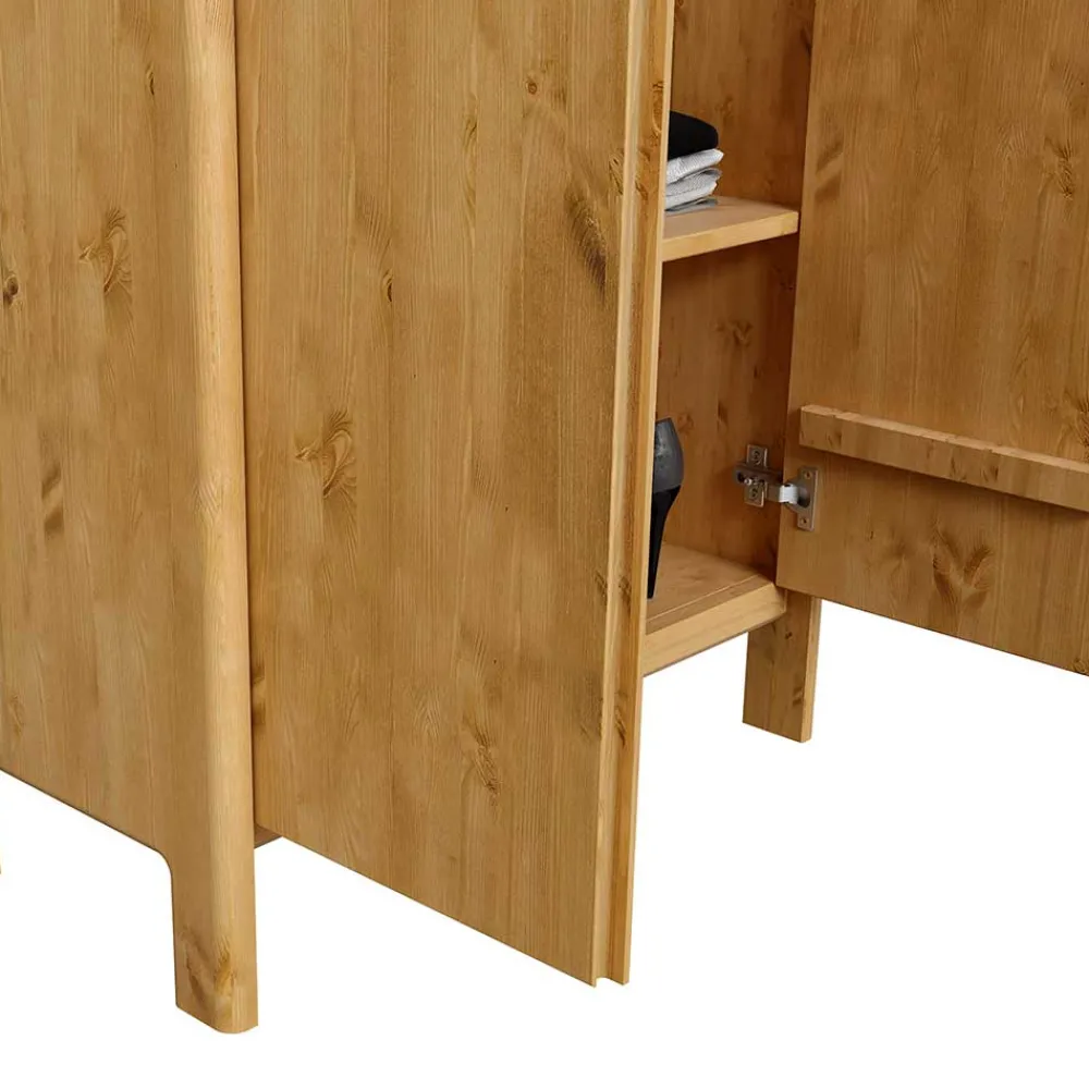 Garderobenschrank Lemcon Massivholz Schränke|Dielenschränke