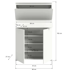 Outlet Garderobenschuhschrank modern Houstna Schuhschränke
