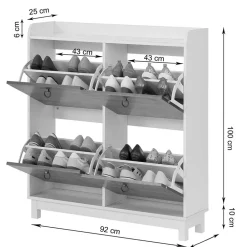Garderobenschuhschrank Russell Schuhkipper|Schuhschränke