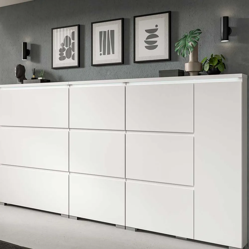 Hot Garderobenschuhschrank weiß Filicudio Schuhschränke