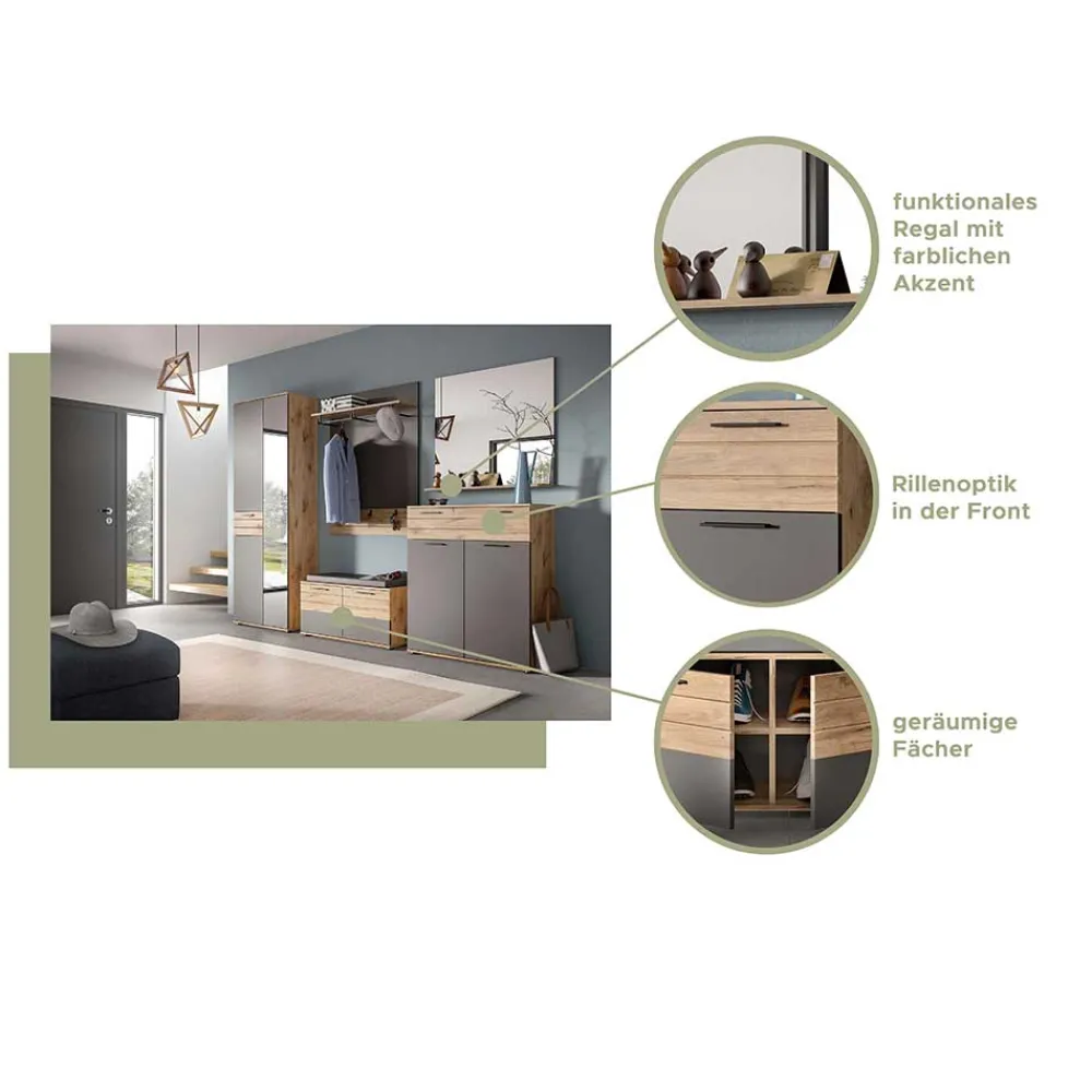 Clearance Garderobenspiegel mit Ablage Onlio Wandspiegel|Schlafzimmerspiegel