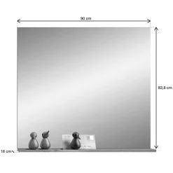 Clearance Garderobenspiegel mit Ablage Onlio Wandspiegel|Schlafzimmerspiegel