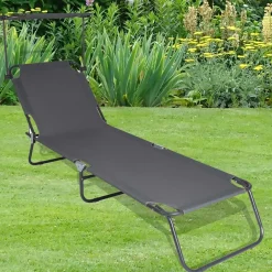 Gartenliege mit Dach Charisse Liegen