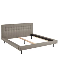 Gepolstertes Bett Hellbraun Olmidava*Pharao24 Hot