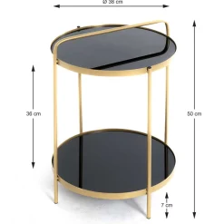 Best Glas Beistelltisch Ojana Glastische