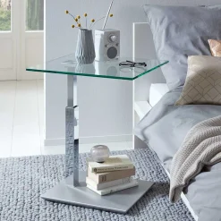 New Glas Beistelltisch Zandrada Wohnzimmertisch|Glastische