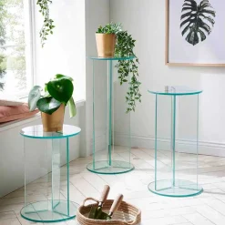 Discount Glas Blumenständer Chaplin Beistelltische|Telefontische