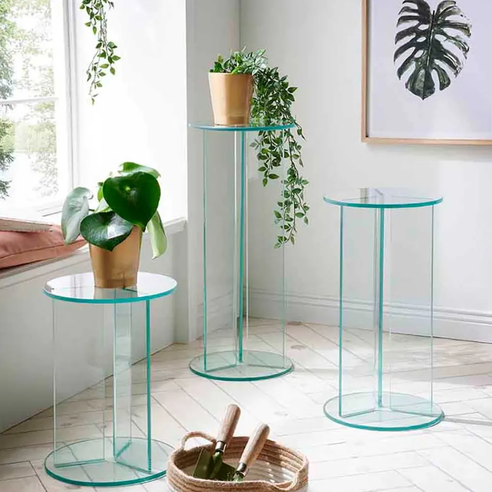 Discount Glas Blumenständer Chaplin Beistelltische|Telefontische