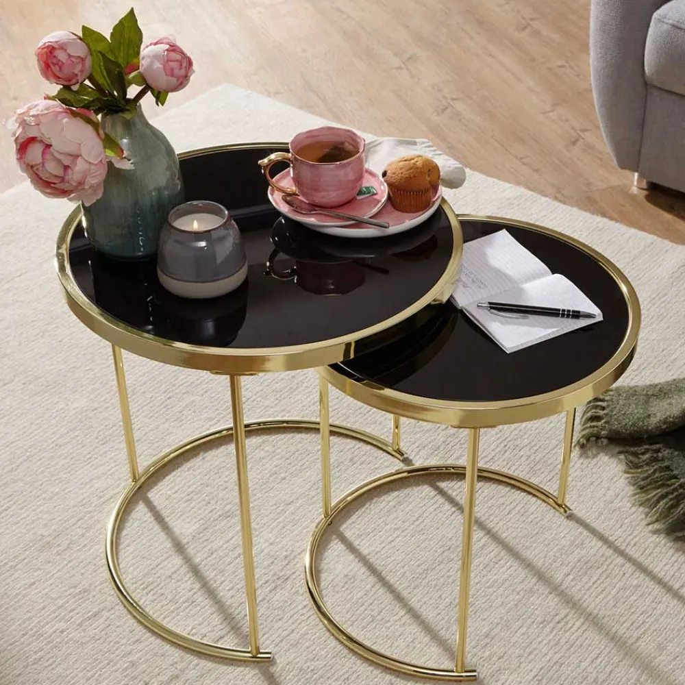 Outlet Glastisch Set Povendrid Glastische