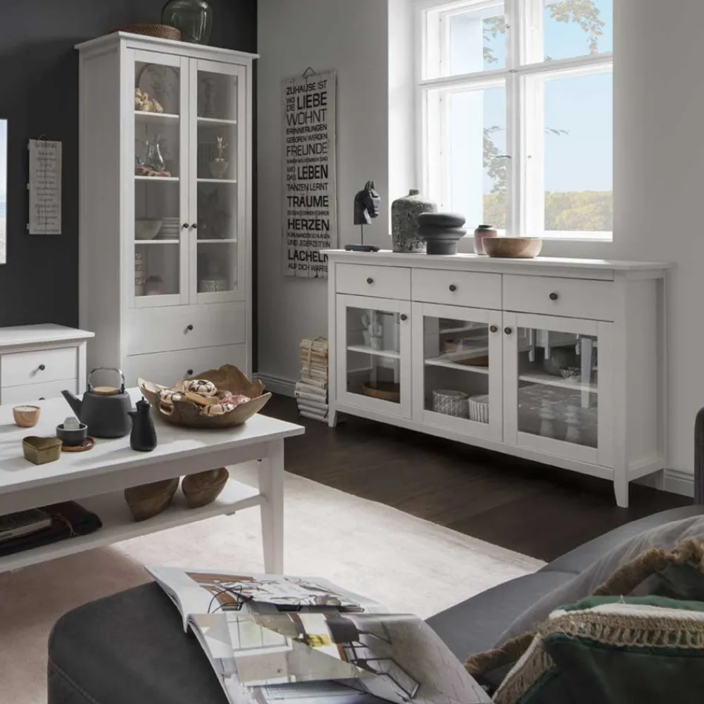 Clearance Glastüren Sideboard Brostian Küchenkommode|Wohnzimmerkommoden