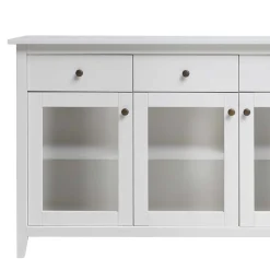 Clearance Glastüren Sideboard Brostian Küchenkommode|Wohnzimmerkommoden