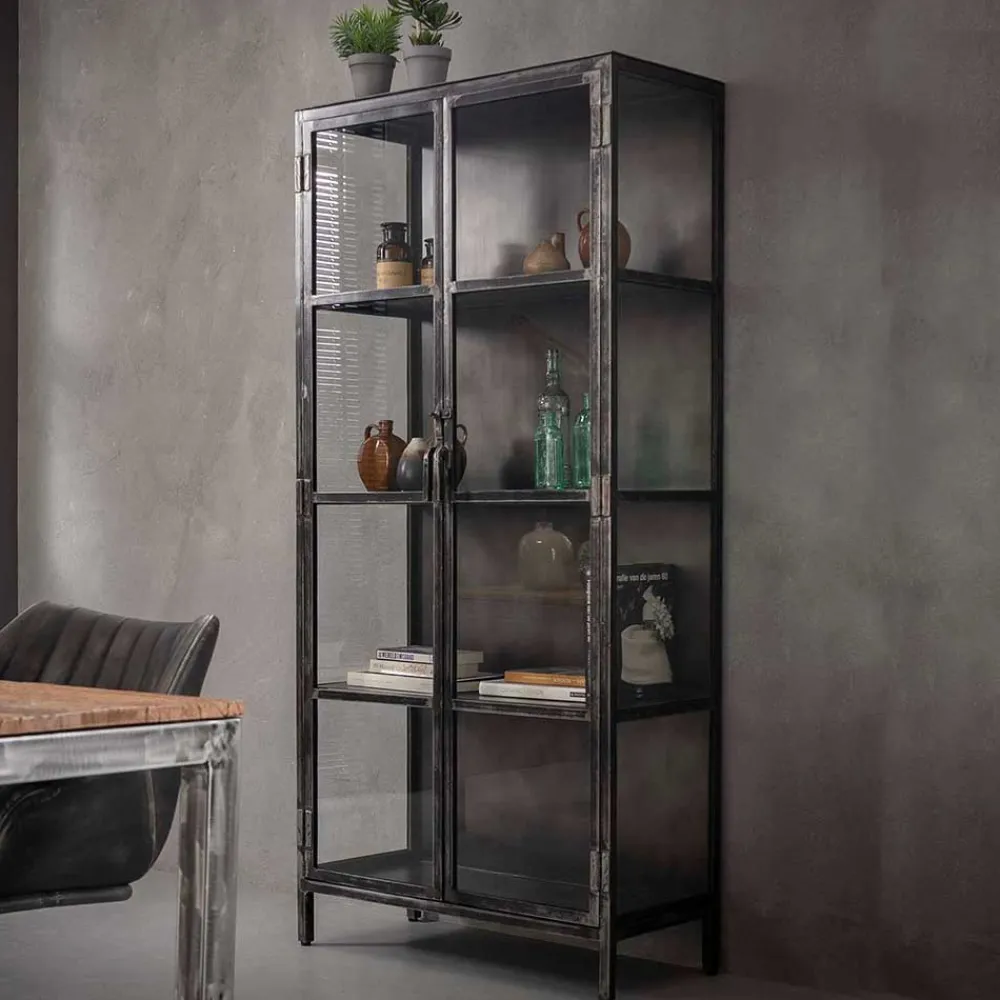 Glasvitrine Feliz Wohnzimmerschrank|Vitrinenschrank