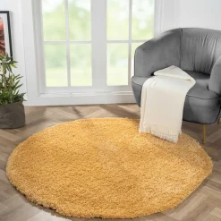 Goldgelber Shaggy Teppich Merka*Pharao24 Sale