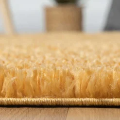 Goldgelber Shaggy Teppich Merka*Pharao24 Sale