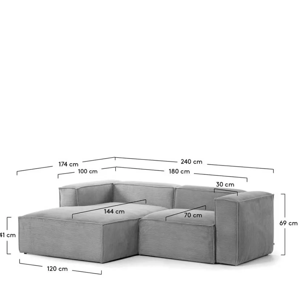 Sale Graue Couchecke Laipur Polstermöbel|Wohnzimmercouch