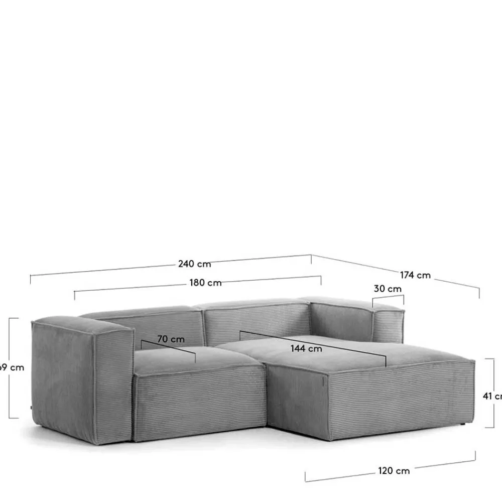 Sale Graue Couchecke Laipur Polstermöbel|Wohnzimmercouch