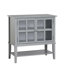 Graue Vitrine Lino*Pharao24