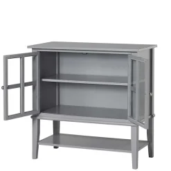 Graue Vitrine Lino*Pharao24