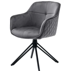 Grauer Armlehnstuhl Lienz Küchenstühle|Esszimmerstühle